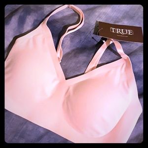 True&Co Bra V-Neck XS Pastel Pink Brand New!